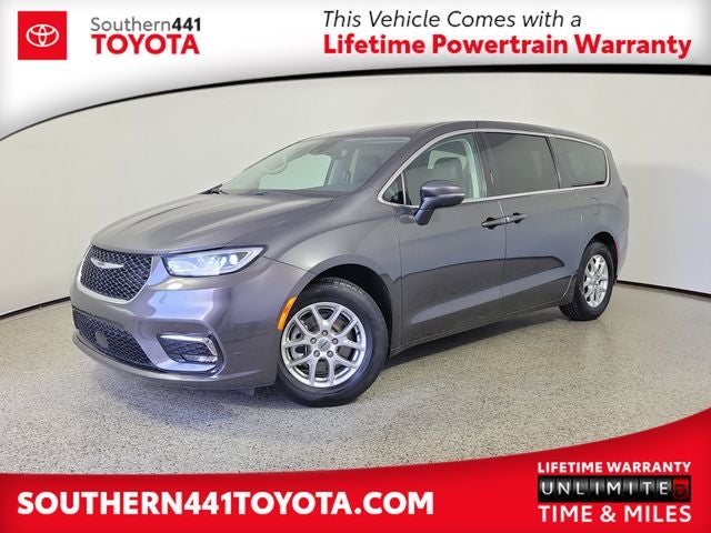 2023 Chrysler Pacifica Touring L in Crystal Metallic — front three-quarter view