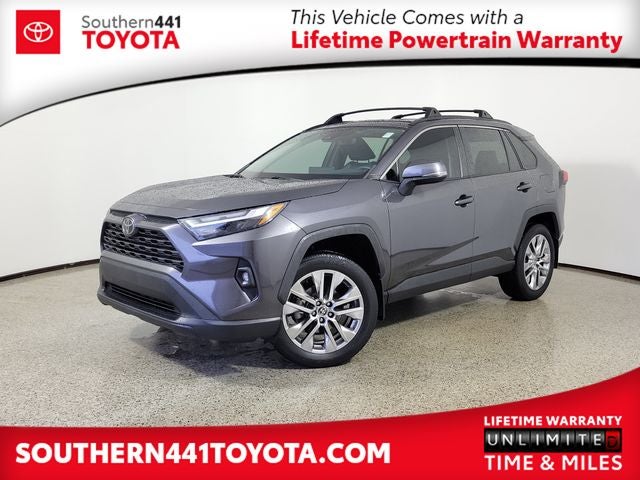 2024 Toyota RAV4 XLE Premium in Magnetic Gray Metallic — front three-quarter view