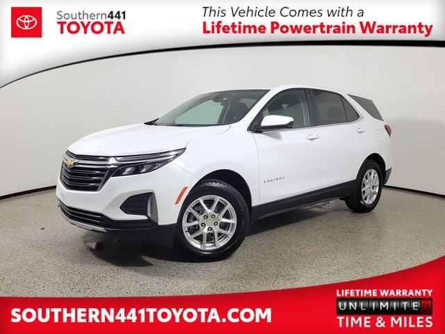 2024 Chevrolet Equinox LT in Summit White — front three-quarter view