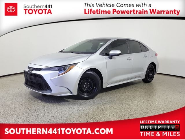 2022 Toyota Corolla L in Classic Silver Metallic — front three-quarter view
