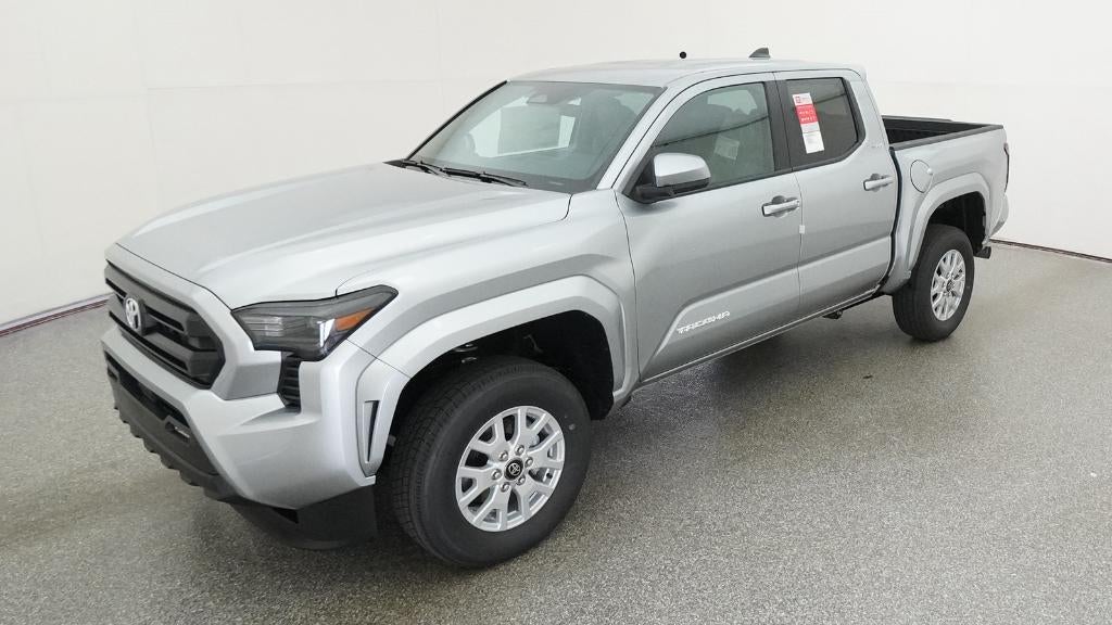 2026 Toyota Tacoma SR5 in Celestial Silver Metallic — front three-quarter view