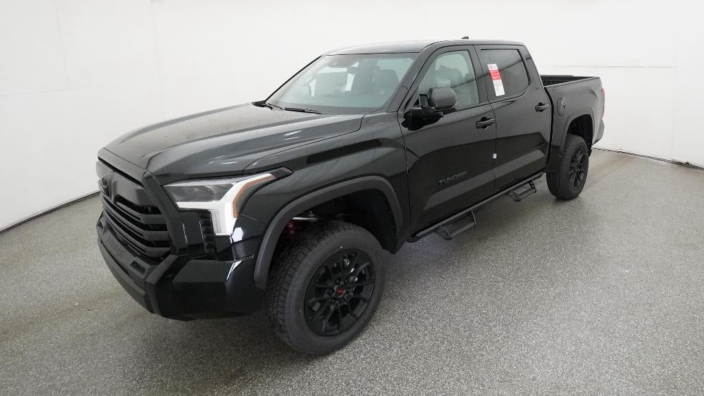 2026 Toyota Tundra SR5 in Midnight Black Metallic — front three-quarter view
