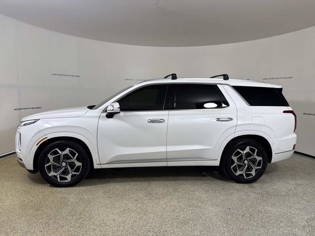 2022 Hyundai Palisade Calligraphy in Hyper White — front three-quarter view