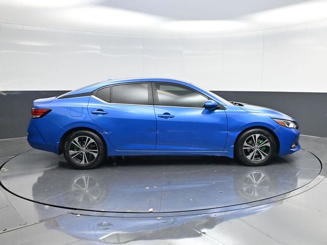2022 Nissan Sentra SV in Blue — front three-quarter view