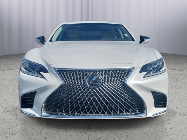2019 Lexus LS LS 500 F SPORT in White — front three-quarter view