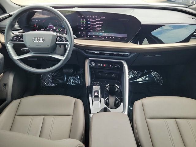 2025 Audi Q5 2.0T Premium in Arkona White — front three-quarter view
