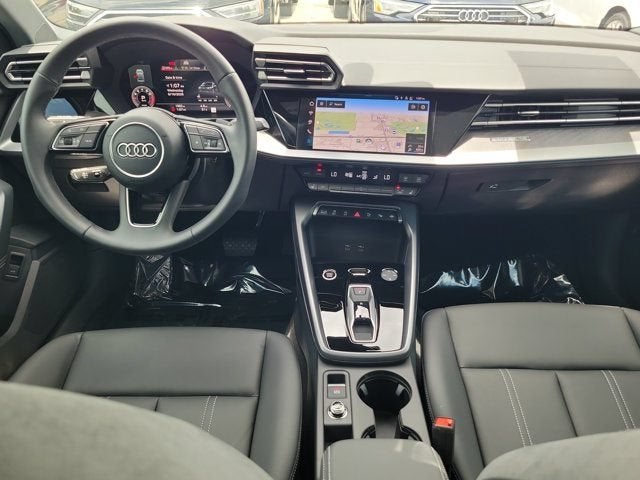 2026 Audi A3 40 Premium in Arkona White — front three-quarter view