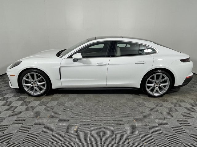 2026 Porsche Panamera 4 AWD in White — front three-quarter view